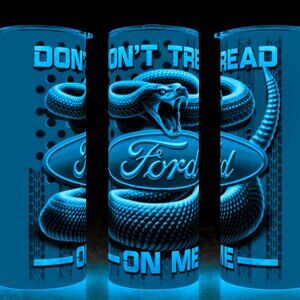 Glow in the Dark Ford - Don't Tread On Me - Rattlesnake Cup Mug Tumbler 20oz